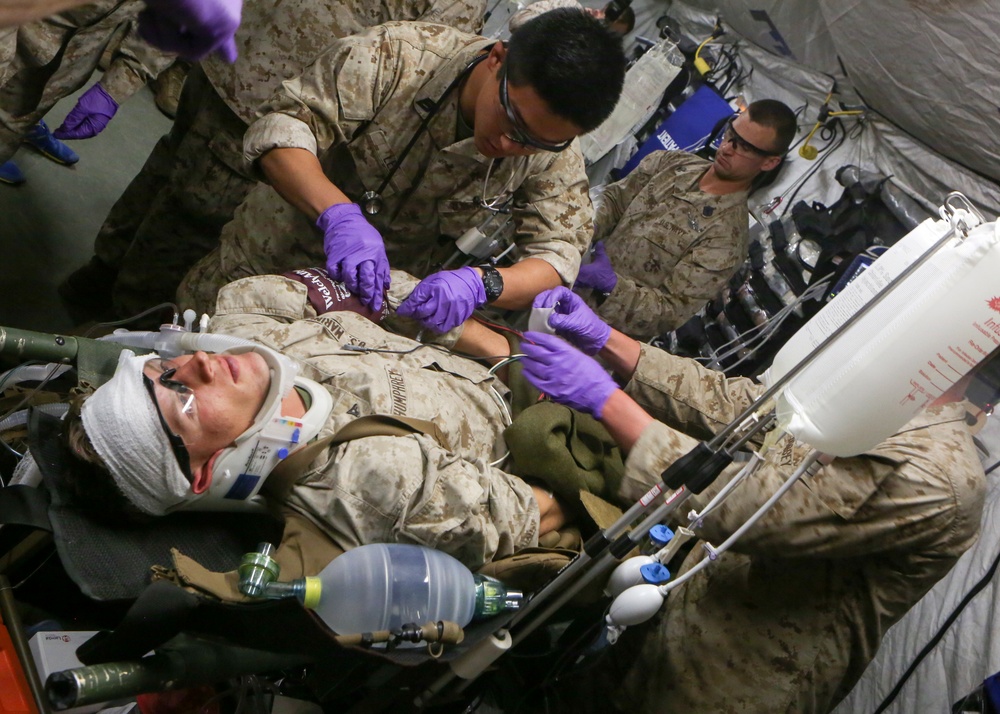 Marines, sailors learn to save lives