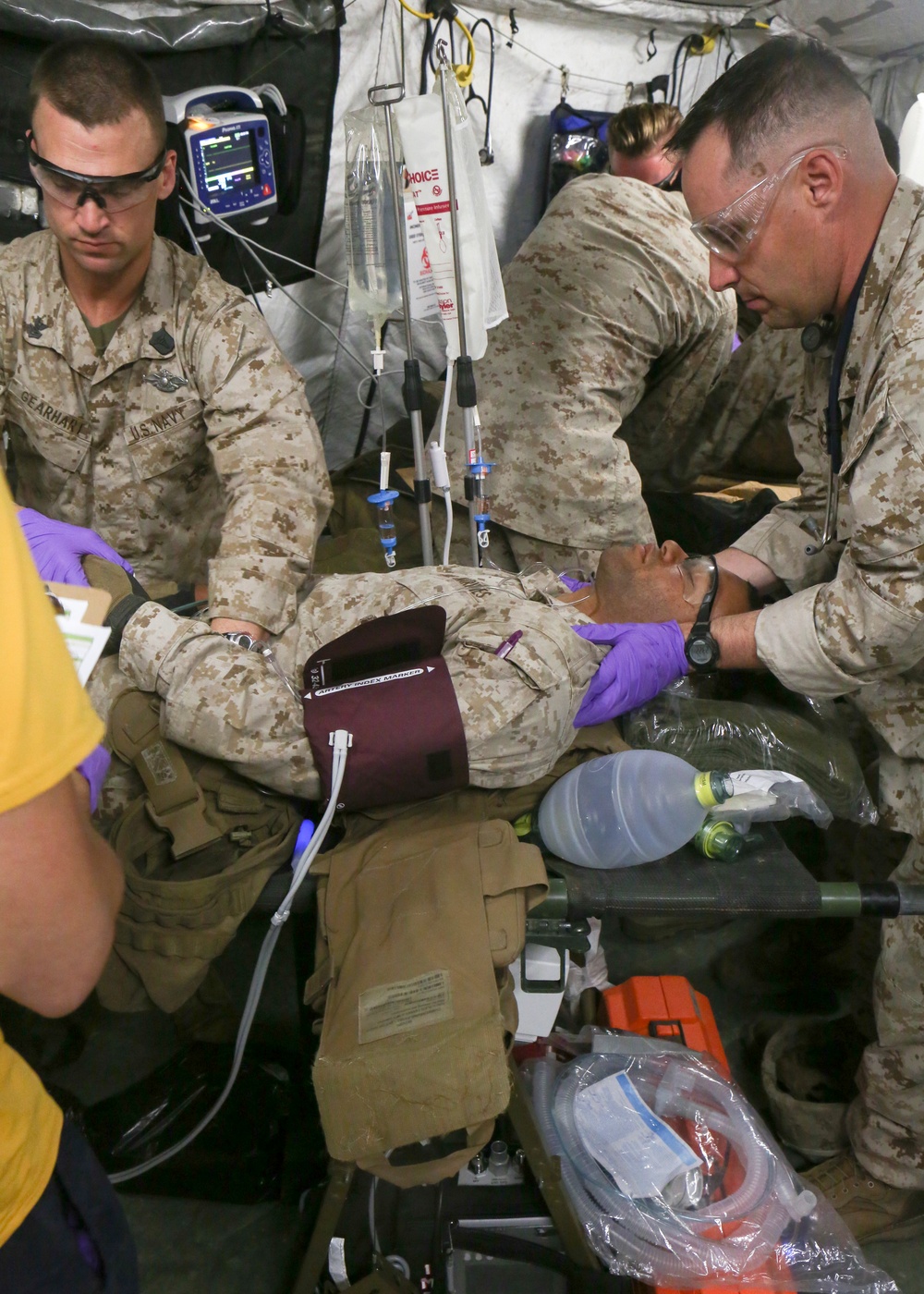 Marines, sailors learn to save lives