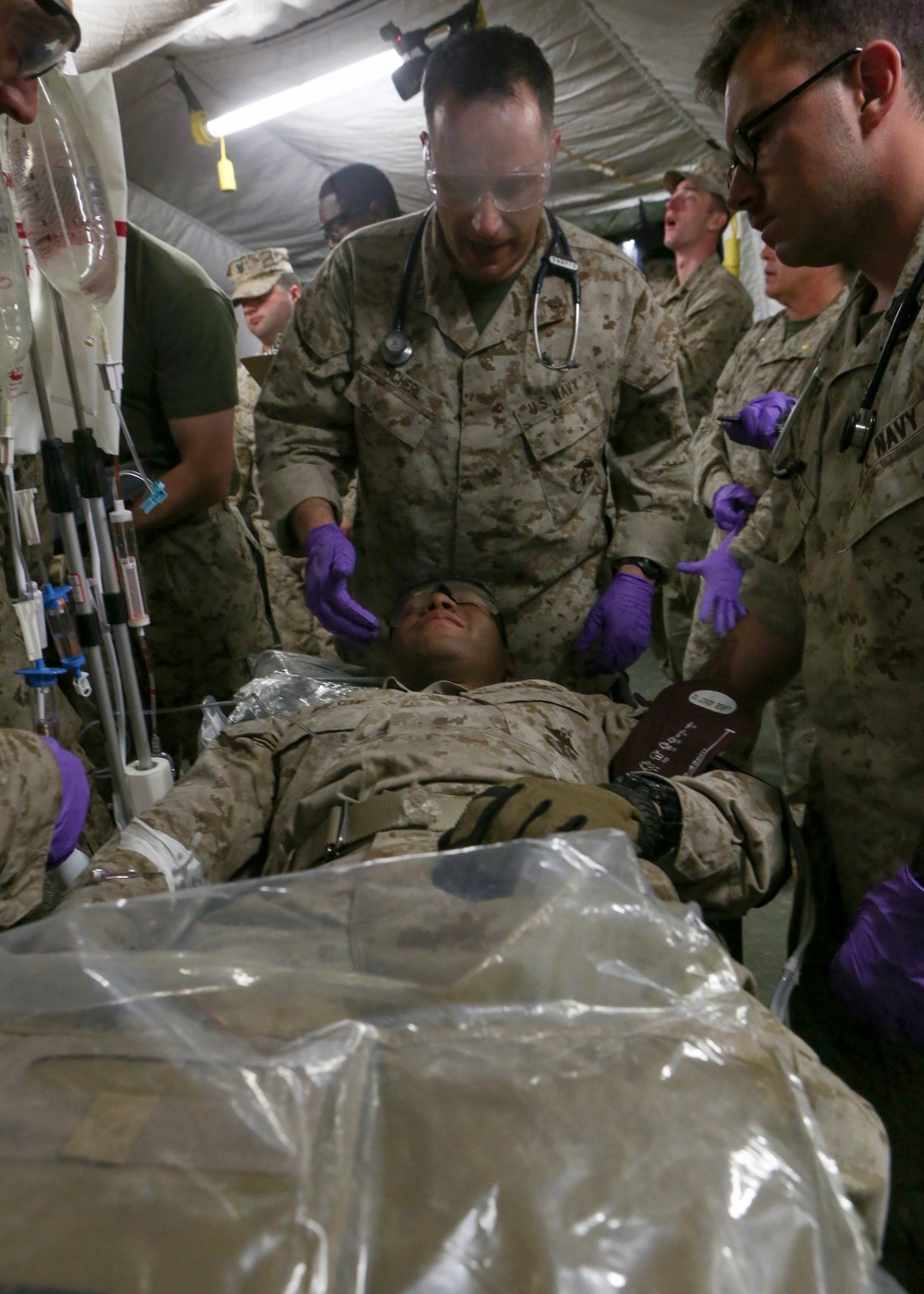 Marines, sailors learn to save lives