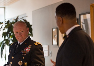 Gen Dempsey visits West Point, Harvard
