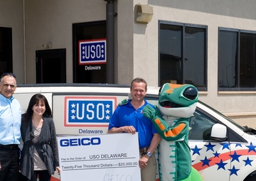 USO Delaware receives $25,000 donation from GEICO