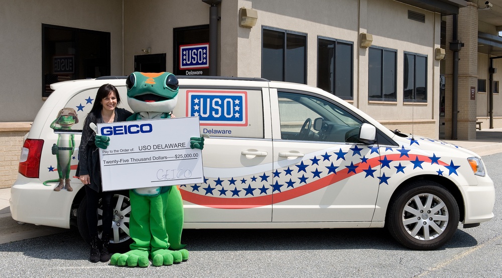 USO Delaware receives $25,000 donation from GEICO