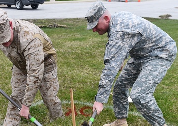 Local service members plant trees for Earth Day