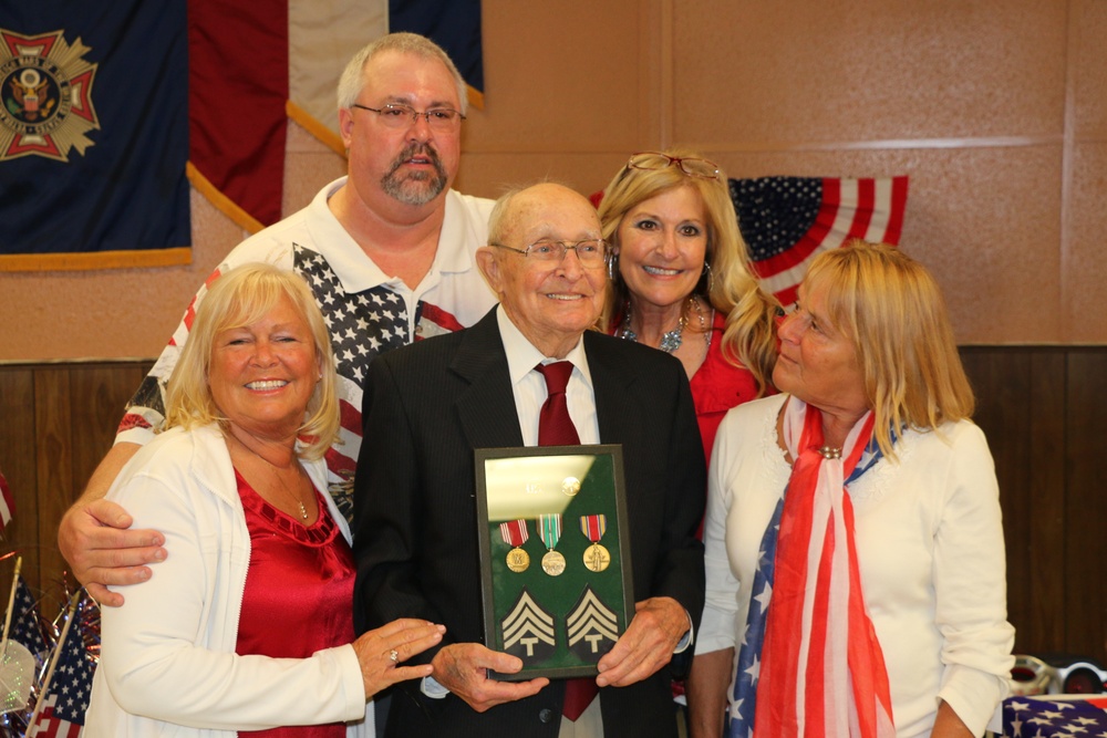 WWII veteran receives awards