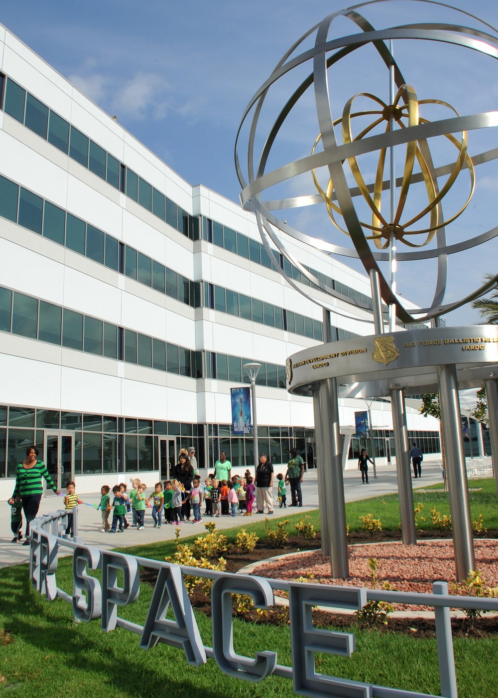Child Development Center visits the LAAFB History Office exhibits