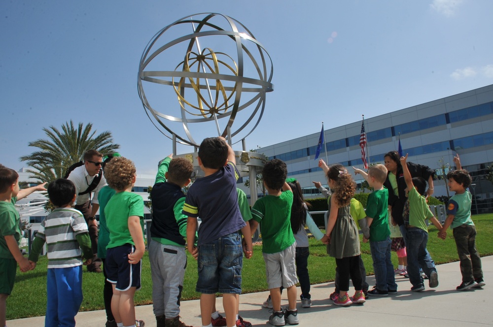 Child Development Center visits the LAAFB History Office exhibits