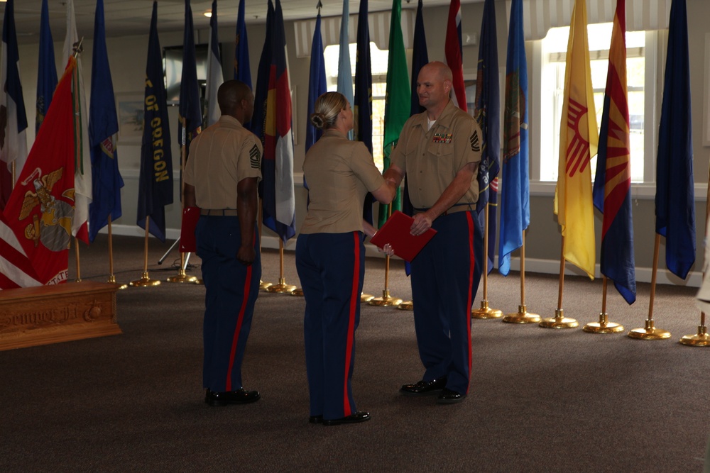 Retirement Ceremony of Gunnery Sgt. Robert L. Bingaman