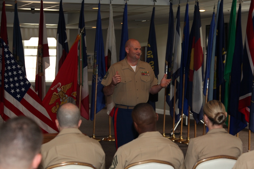 Retirement Ceremony of Gunnery Sgt. Robert L. Bingaman