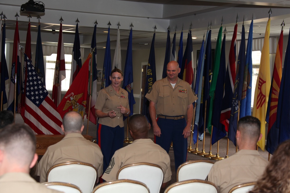 Retirement Ceremony of Gunnery Sgt. Robert L. Bingaman