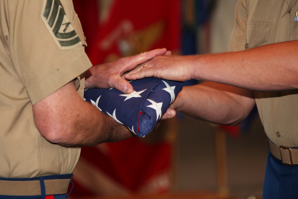 Retirement Ceremony of Gunnery Sgt. Robert L. Bingaman
