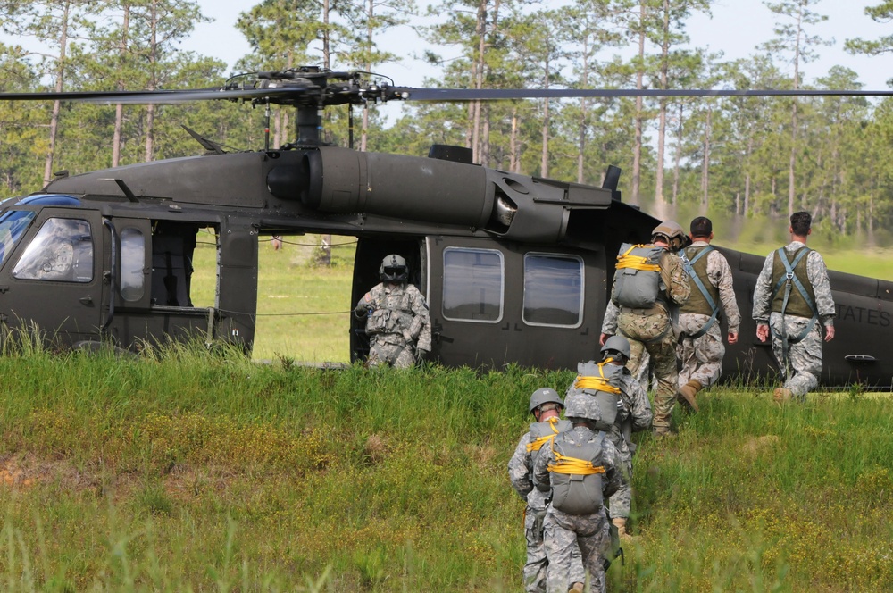 Special Forces airborne operation training at Camp Shelby