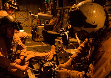 VMX-22 tests Osprey belly gun