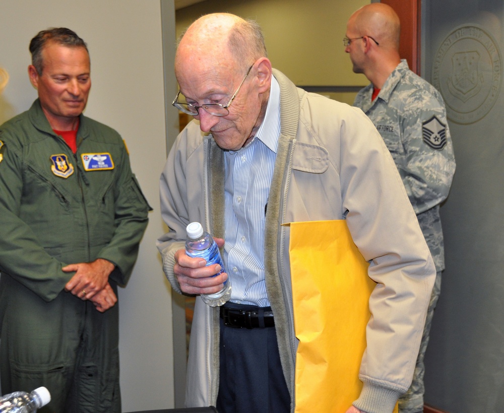 WWII ex-POW veteran receives medals, thanks ARPC professionals