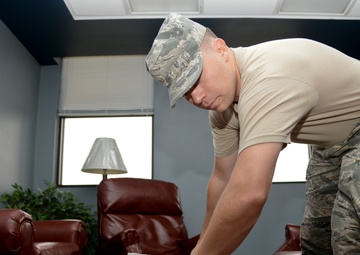 The bay orderlies: Air Force grime-fighters