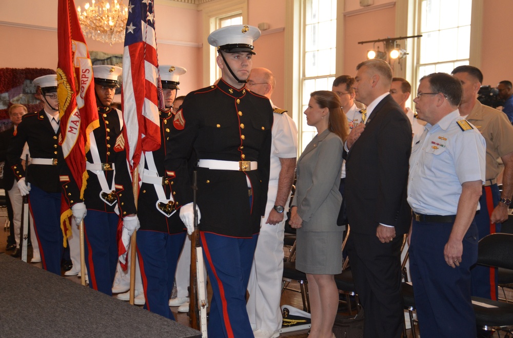 US Marine Corps Color Guard during NOLA Navy Week