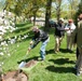 Arbor Day tree planting in Section 37 of Arlington National Cemetery