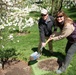 Arbor Day tree planting in Section 37 of Arlington National Cemetery