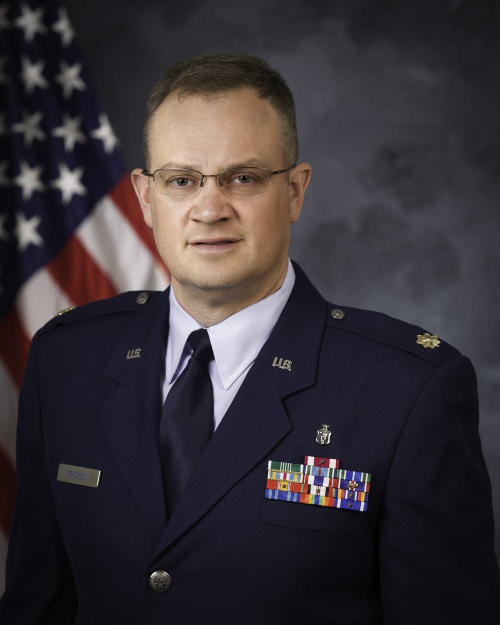 Official portrait, Maj. Carl S. Erickson, US Air Force