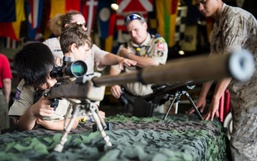 Local Boy Scout troops tour USS Wasp during NOLA