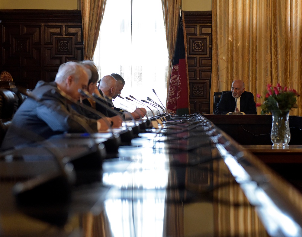 NATO Framework Ambassadors meet with Afghan President Ghani
