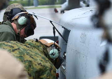 Marines deliver fuel to each other in prep for deployment