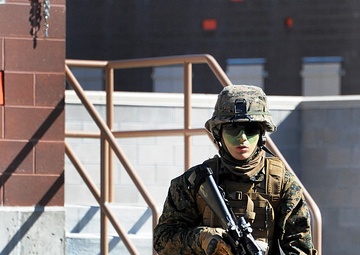 Michigan Marines train at Camp Grayling during Arctic Eagle