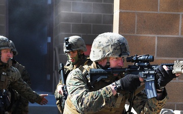 Michigan Marines train at Camp Grayling during Arctic Eagle