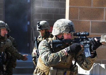Michigan Marines train at Camp Grayling during Arctic Eagle