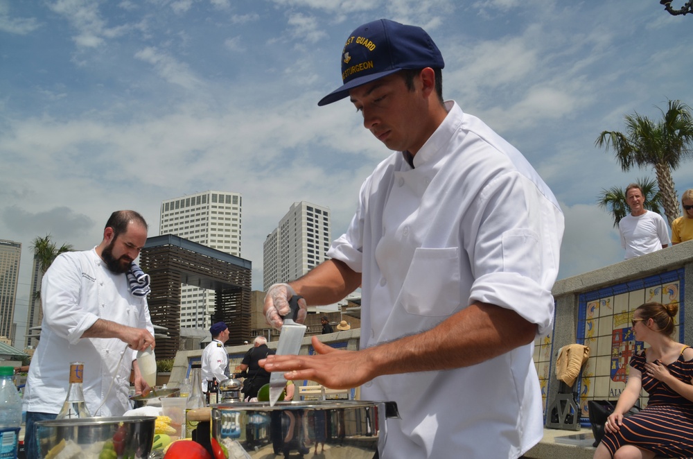 NOLA Navy Week - CGC Sturgeon competes in Seafood Battle of New Orleans