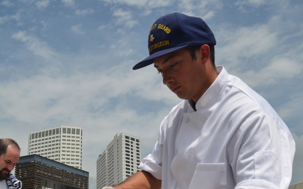 NOLA Navy Week - CGC Sturgeon competes in Seafood Battle of New Orleans