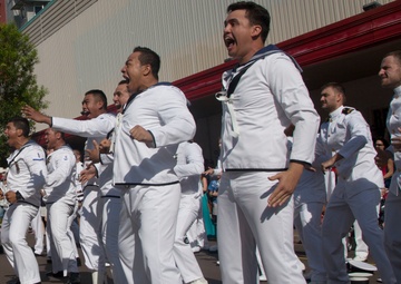 Marine Rotational Force - Darwin march for ANZAC Day
