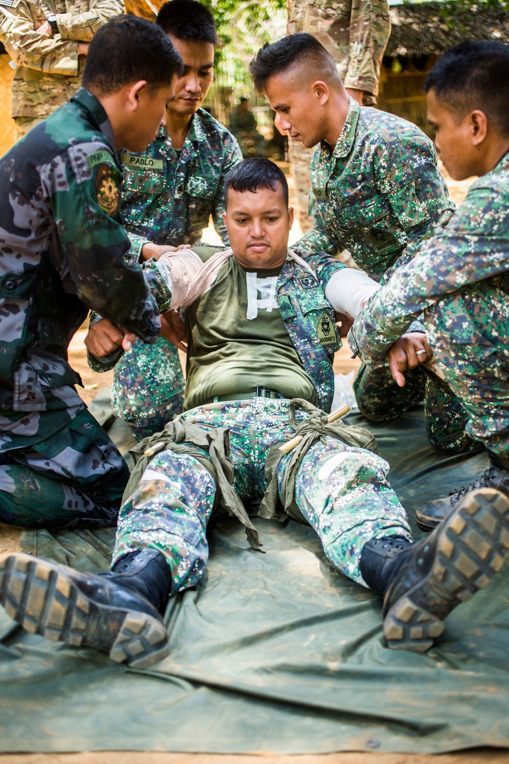 Philippine and U.S. Forces conduct Combat Casualty training