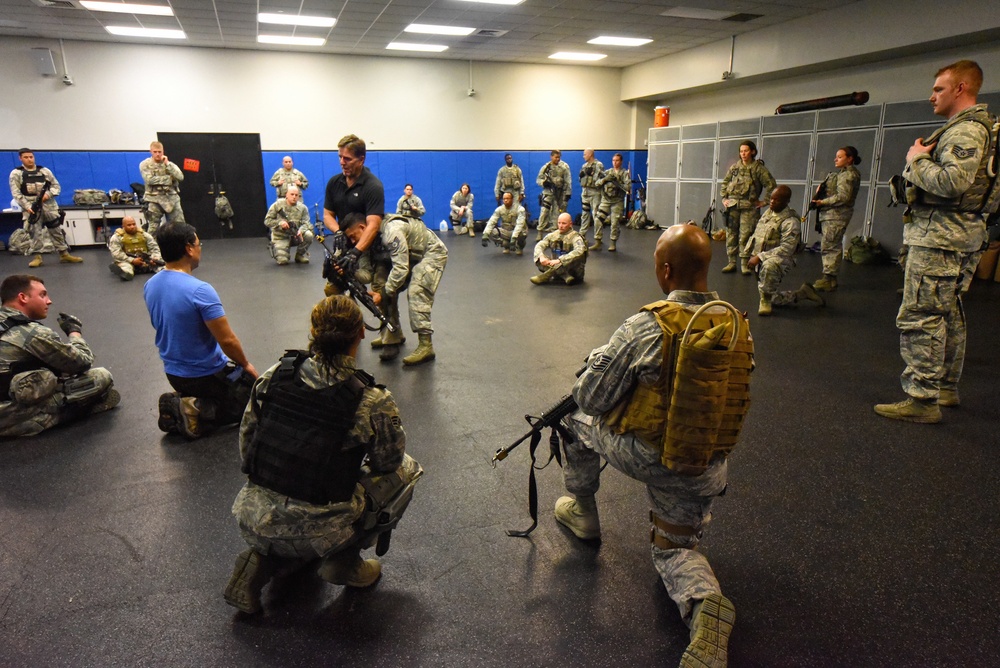 USAF cops participate in advanced training at the USAF EC