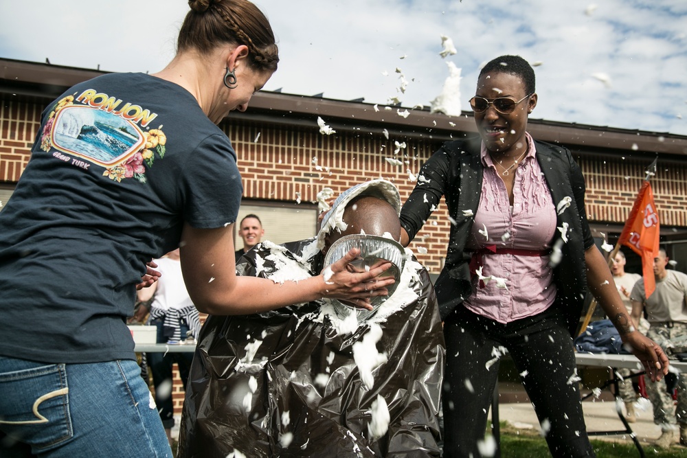 55th Signal Company FRG Pie in the face