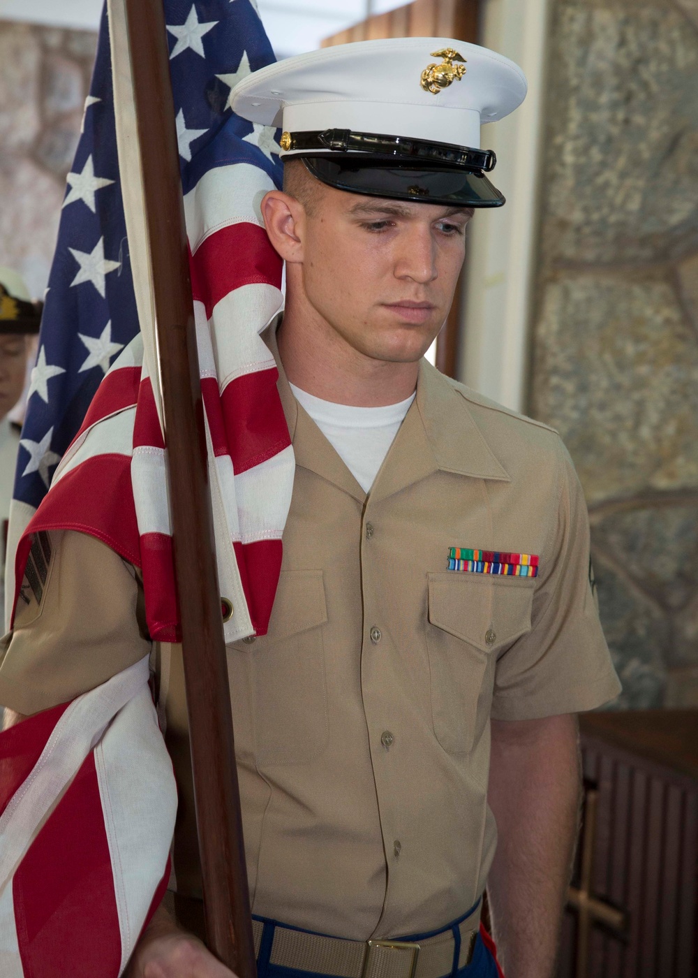 Marines, Australians attend a ceremony to mark relocation of service flags