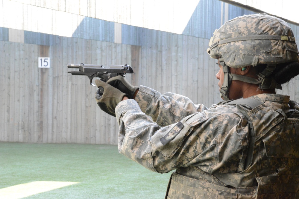 AFNORTH Bn, Alpha Company live-fire qualification range in Budel