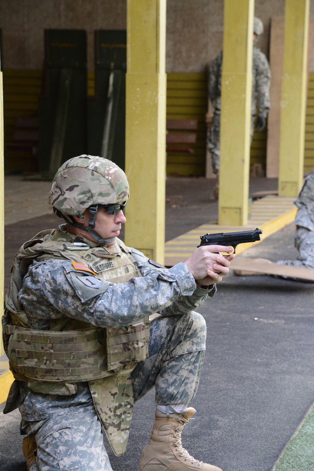 AFNORTH Battalion, Alpha Company live-fire qualification range in Budel