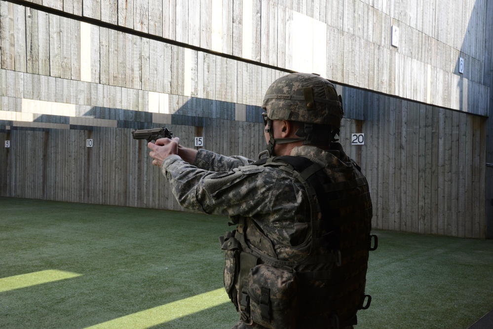AFNORTH Bn, Alpha Company live-fire qualification range in Budel