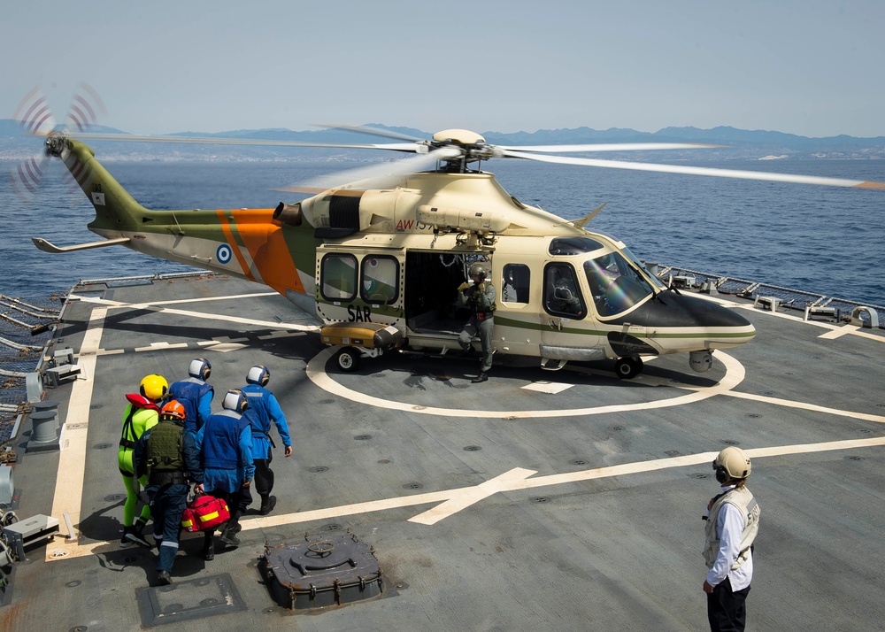 USS Ross search and rescue exercise