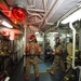 Fire drill aboard USS Ross
