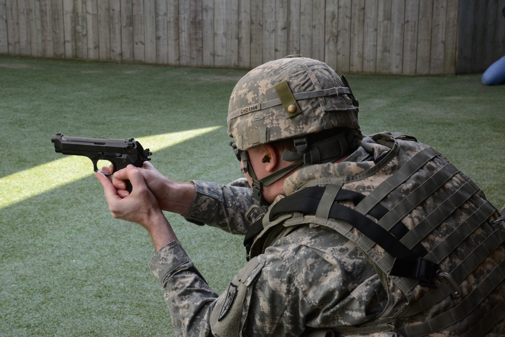 AFNORTH Battalion, Alpha Company live-fire qualification range in Budel