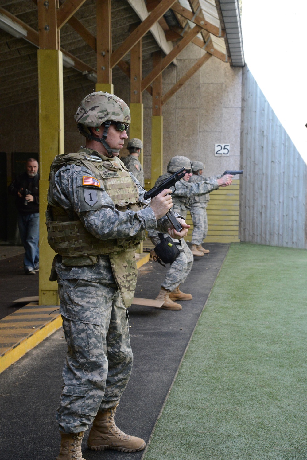 AFNORTH Battalion, Alpha Company live-fire qualification range in Budel