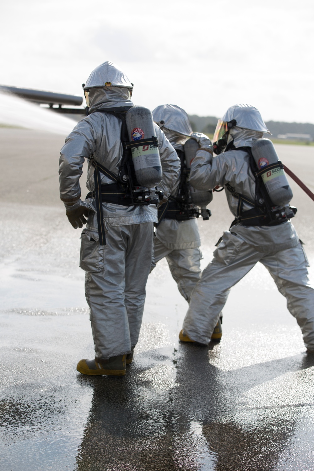 Aircraft Rescue Firefighting Training Exercise