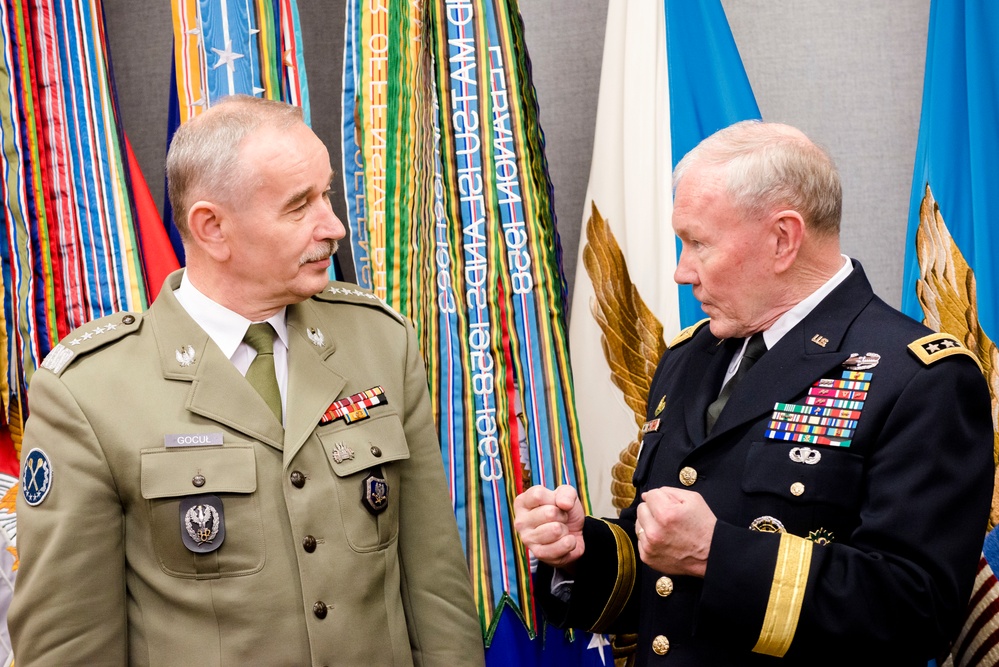 CJCS welcomes Polish CHOD to Pentagon