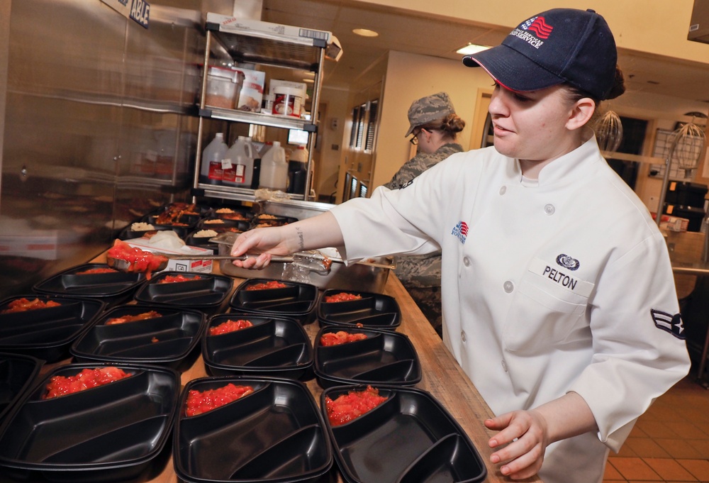 Air Force dining facility turns up the heat