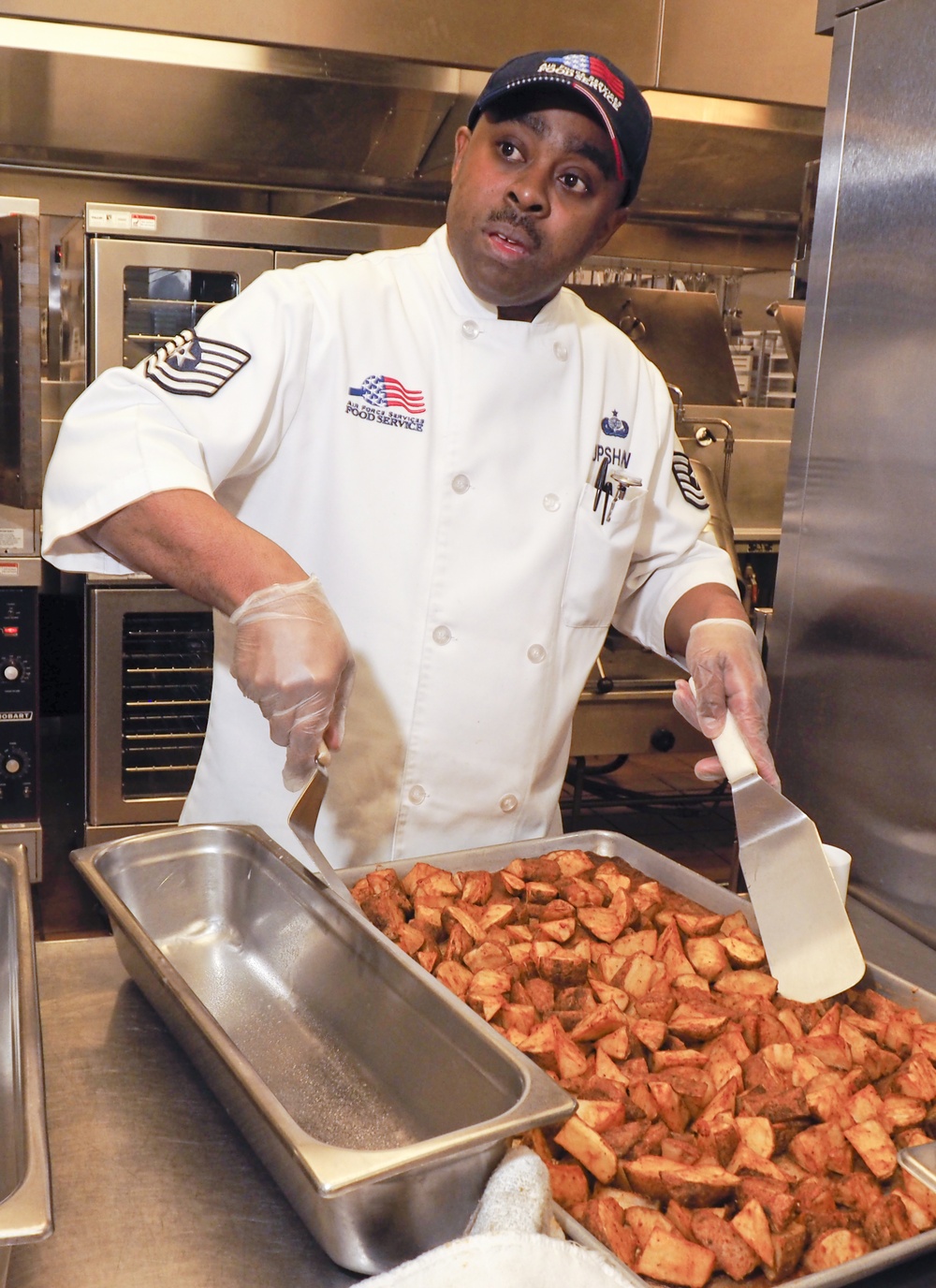 Air Force dining facility turns up the heat