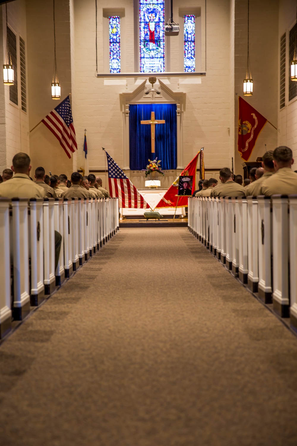 1st Bn., 6th Marines pay respects to fallen brother