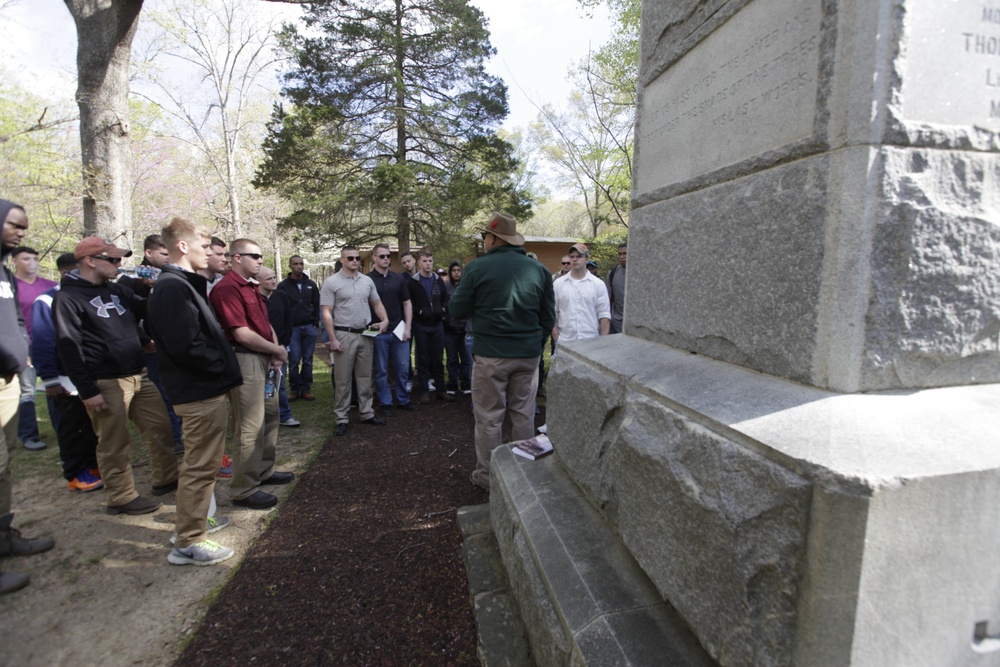 H&amp;HS NCOs kick-off three-day PME at Chancellorsville Battlefield