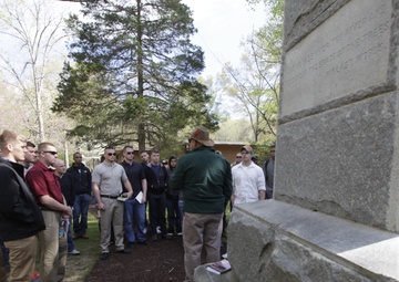 H&amp;HS NCOs kick-off three-day PME at Chancellorsville Battlefield