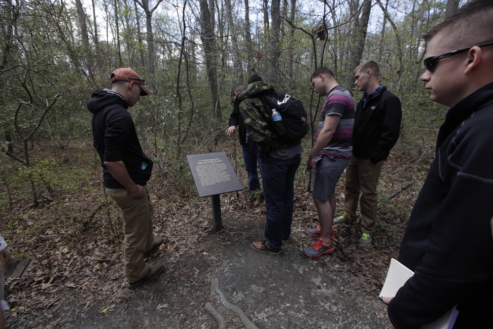 H&amp;HS NCOs kick-off three-day PME at Chancellorsville Battlefield